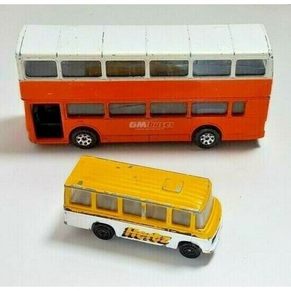 Vtg X2 BusEs Metrobus gM Hertz Mercedes 621cb7 - Picture 2 of 9